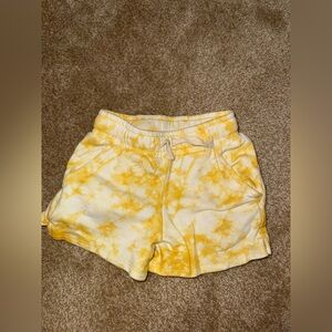 Cat & Jack Yellow Tie-Dye Athletic Shorts